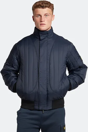 Lyle & Scott Vertical Padded Bomber Dark Navy