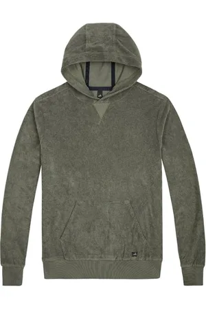 Wahts Reed | Toweling Hoodie Army Green