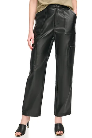 DKNY Pu Cargo Pant Black