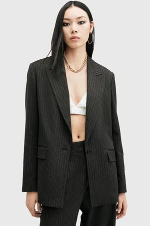 AllSaints Averie Pin Blazer Grey
