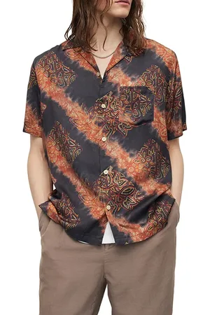 AllSaints Zipo Ss Shirt Jet Black