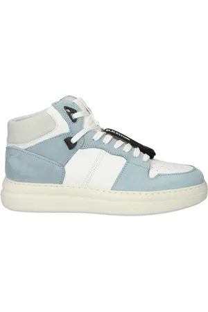 Blackstone Xl28 White Light Blue - High-top Sneaker White Light Blue