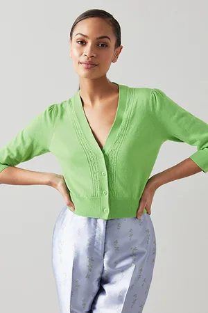 LK Bennett Leonora Cardigan Apple