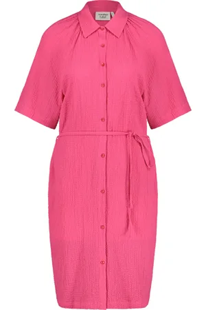 ANOTHER LABEL Coco Dress S/s Hot Pink