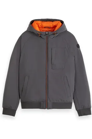Scotch&Soda Stretch Padded Hooded Jacket Moon Dust