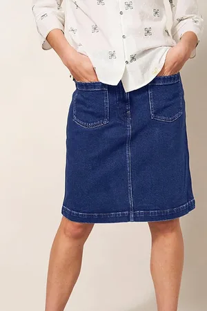 White Stuff Melody Denim Skirt Dark Denim