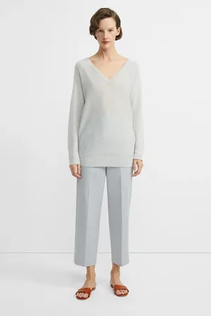 THEORY Deep V Dolman F.feat Pale Grey