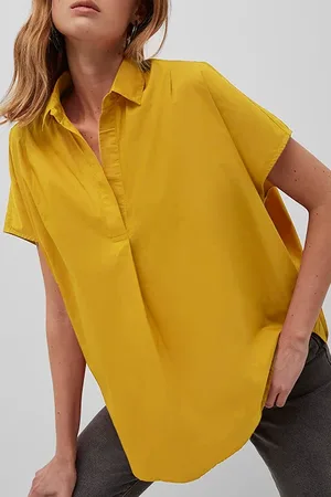 French Connection Cele Sleeveless Rhodes Shrit Bright Daffodil