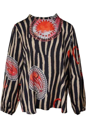 MUCHO GUSTO Blouse San Severo Blue Red
