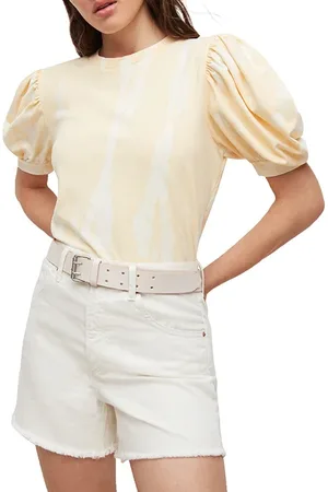 AllSaints Elizah Tydy Tee Apricot Yellow