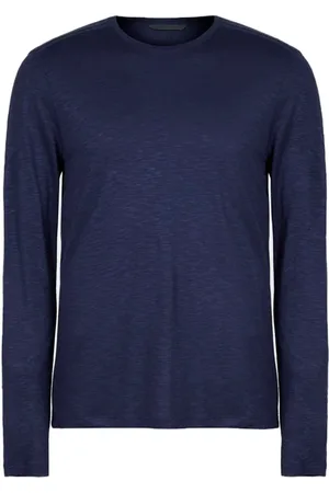 John Varvatos Regular Fit Ls Slub Yarn Crew Antique Purple