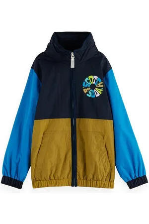 Scotch&Soda Water Repellent Colour Block Windbreaker Jacket Colourblock