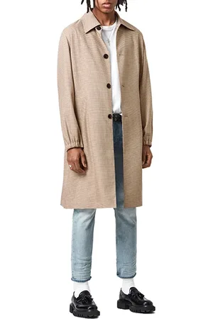 AllSaints Axon Coat Brown/beige Check