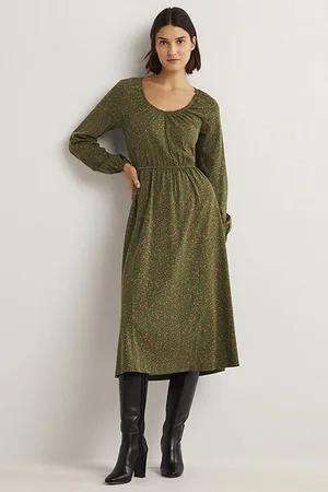 Boden Scoop Neck Jersey Midi Dress Bgr