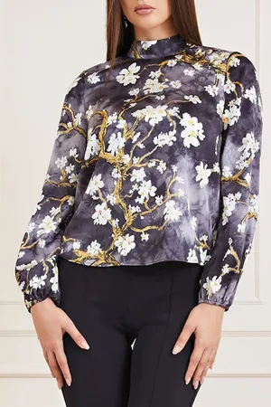Guess GUESS Blossom Blouse Black Cave