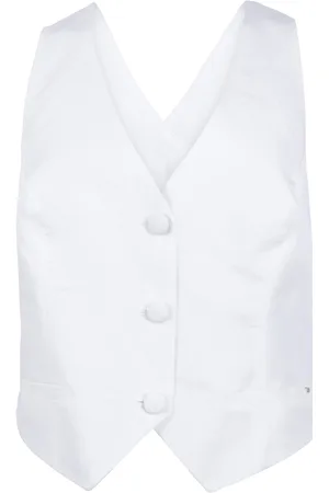 AllSaints Petra Waistcoat Off White