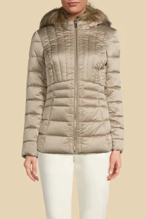 Guess GUESS Mariah Puffer Jacket Natural Siena