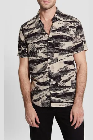Guess GUESS Ss Eco Rayon Abstrct Abstract Collage