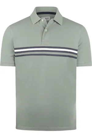 McGregor Block Stripe Polo Sage