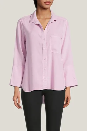 Bella Dahl Shirt Tail Button Down Orchid Blush