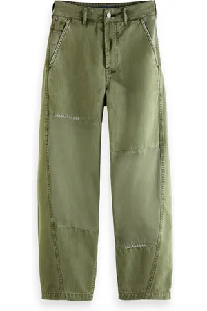 Scotch&Soda The Pip Utility Boyfriend Chino In Organic Cotton Military G