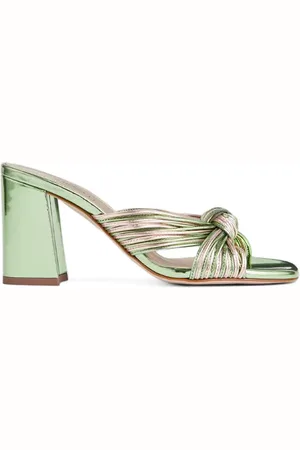 LK Bennett Coletta Multistrap Mule Emerald