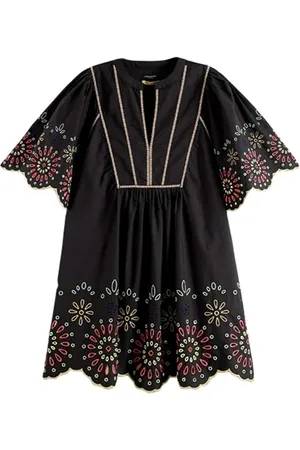 Scotch&Soda Broderie Mini Dress Black