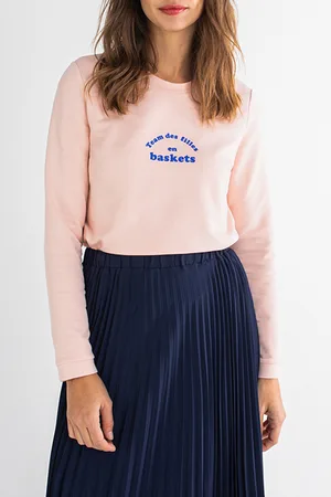 ICODE Pink Slogan Sweatshirt