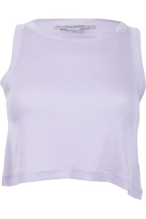 AllSaints Rina Cropped Tank Lavender