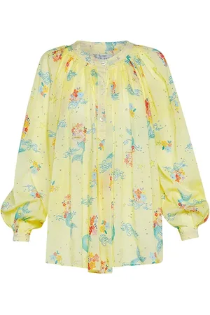 FORTE FORTE Forte Forte "the Mermaids Song" Print Voile Bohemian Shirt Aria