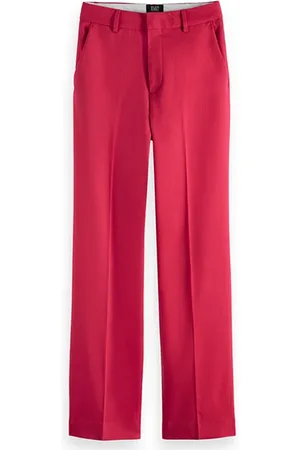 Scotch&Soda Hailey - High Rise Straight Leg Trousers Cosmic Pink