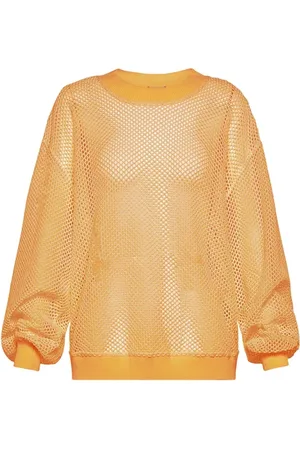 FORTE FORTE Forte Forte Cotton Mesh T-shirt With Knitted Details Orangina