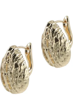 Otazu Bold Shell Earrings Gold