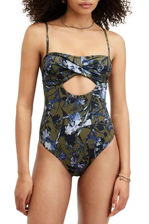 AllSaints Tatum Swimsuit Batu Khaki Green