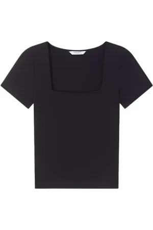 LK Bennett Tasha Square T-shirt Black/white