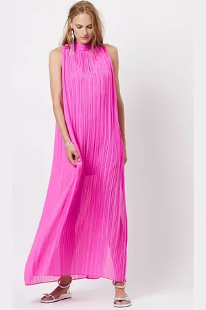 Dante 6 D6trixie Pleated Maxi Dress Pink Energy