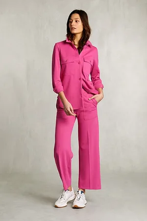 River Woods Fushia Oversized Milano Shirt 2 Pockets Pink