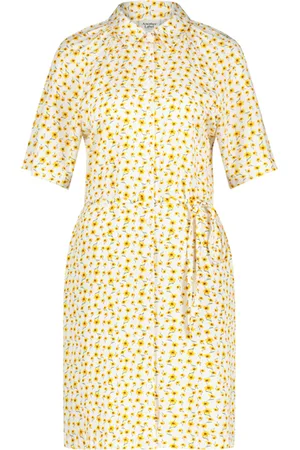 ANOTHER LABEL Coco Flower Dress S/s Sunflower Print