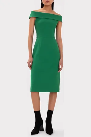 Ivy & Oak Maren Carmen Cocktail Dress Secret Garden Green