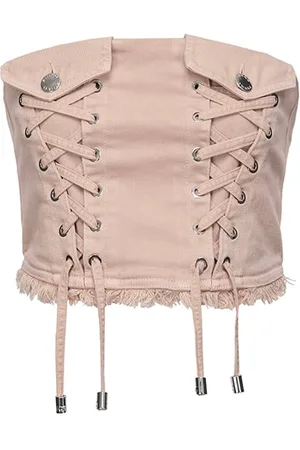 Pinko Trial Bustier Rugby Brown
