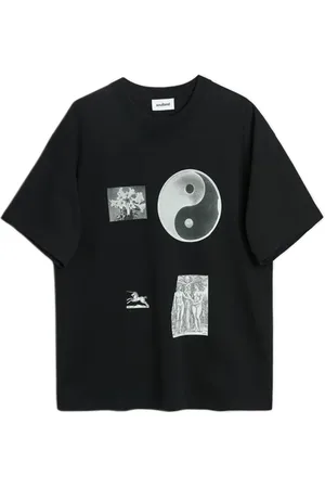 Soulland Collage Print T-shirt Black