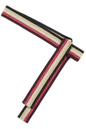 Summum Woman Knitted Multicolour Belt Latte