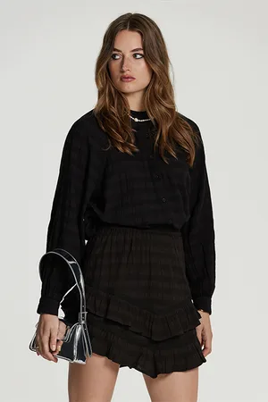 Shiwi Ladies Plymouth Blouse Tasmania Stripe Black