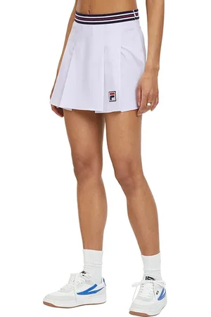 Fila Laiwu Pleated Tennis Skirt Bright White