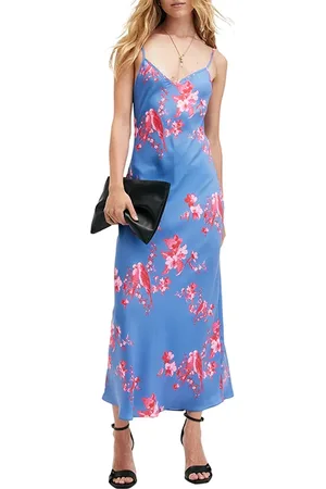 AllSaints Bryony Iona Dress Neon Pink