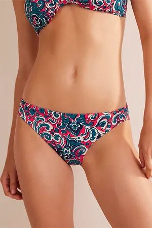 Boden Classic Bikini Bottoms Dahlia Red, Botanic Terrace