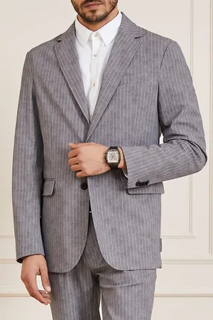 Guess GUESS Wiston Performing Light Wool Grey Blazer Pins