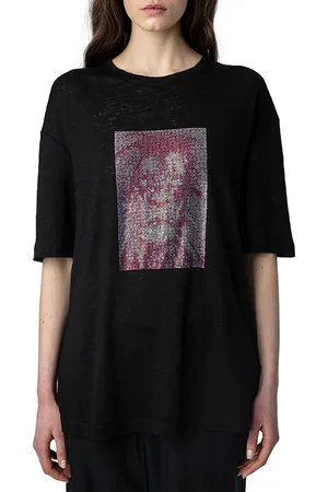 Zadig & Voltaire Zadig & Voltaire Suzy Lion Strass Noir