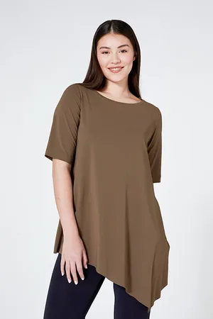 Elena Miro Asymmetric T-shirt Green