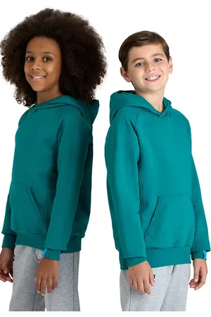 Arena Jr Team Hooded Sweat Panel Green Lake
